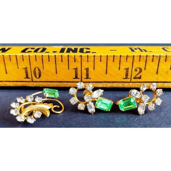 12k Gold Filled Vintage DCE Curtis Demi-parure - Picture 2 of 4